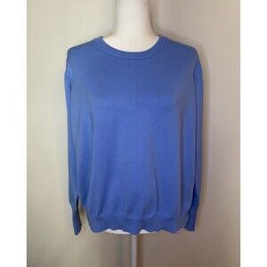 Six Fifty Knit Sweater Pale Blue Women’s Large Lagenlook Classic